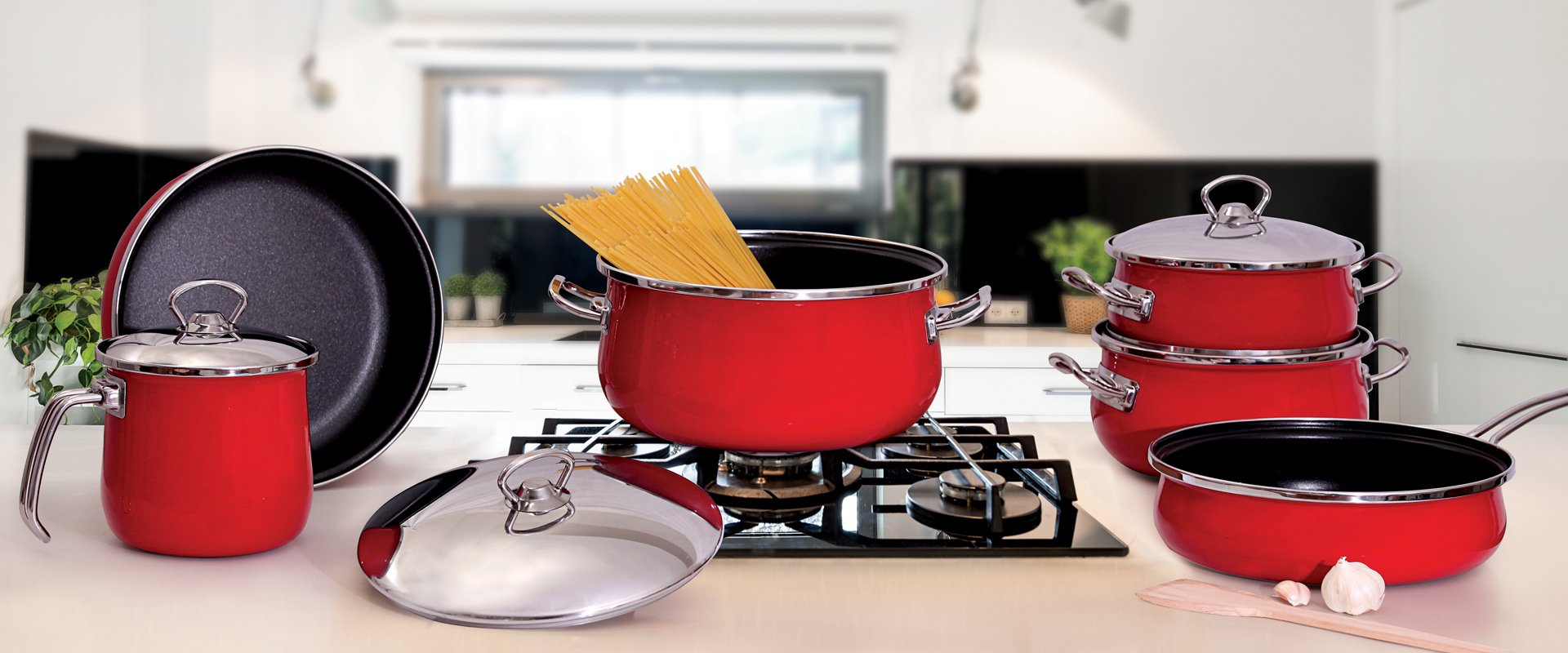 10 PCS ENAMEL NON-STICK BELLY SET