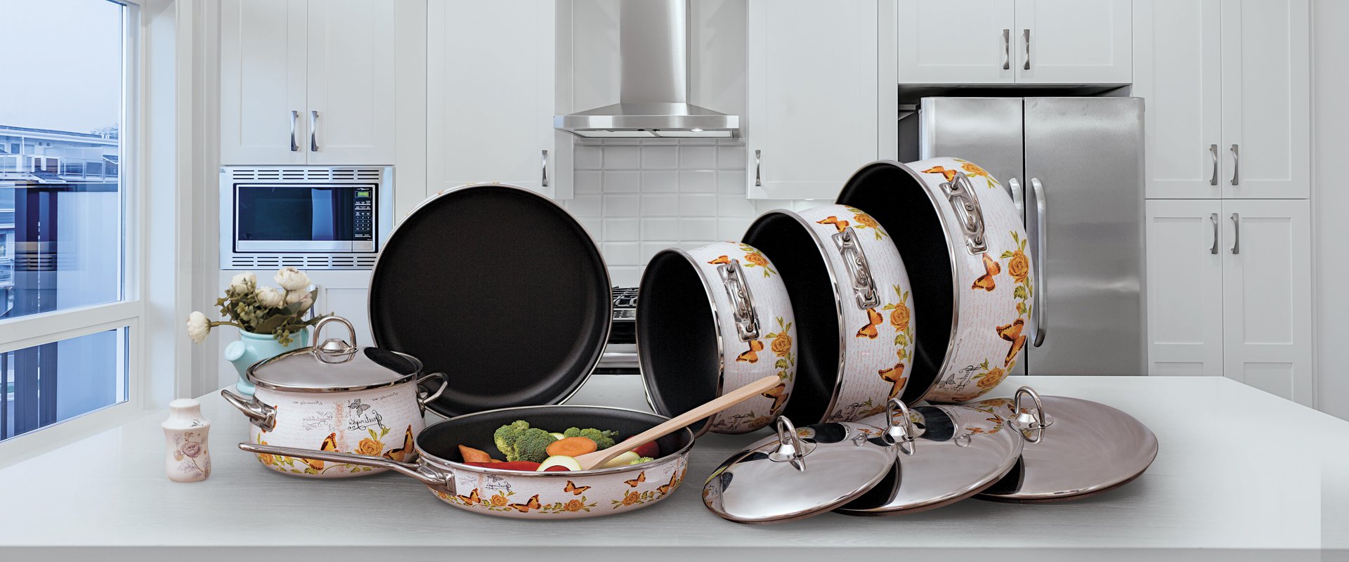 10 PCS ENAMEL NON-STICK IDEAL BELLY SET
