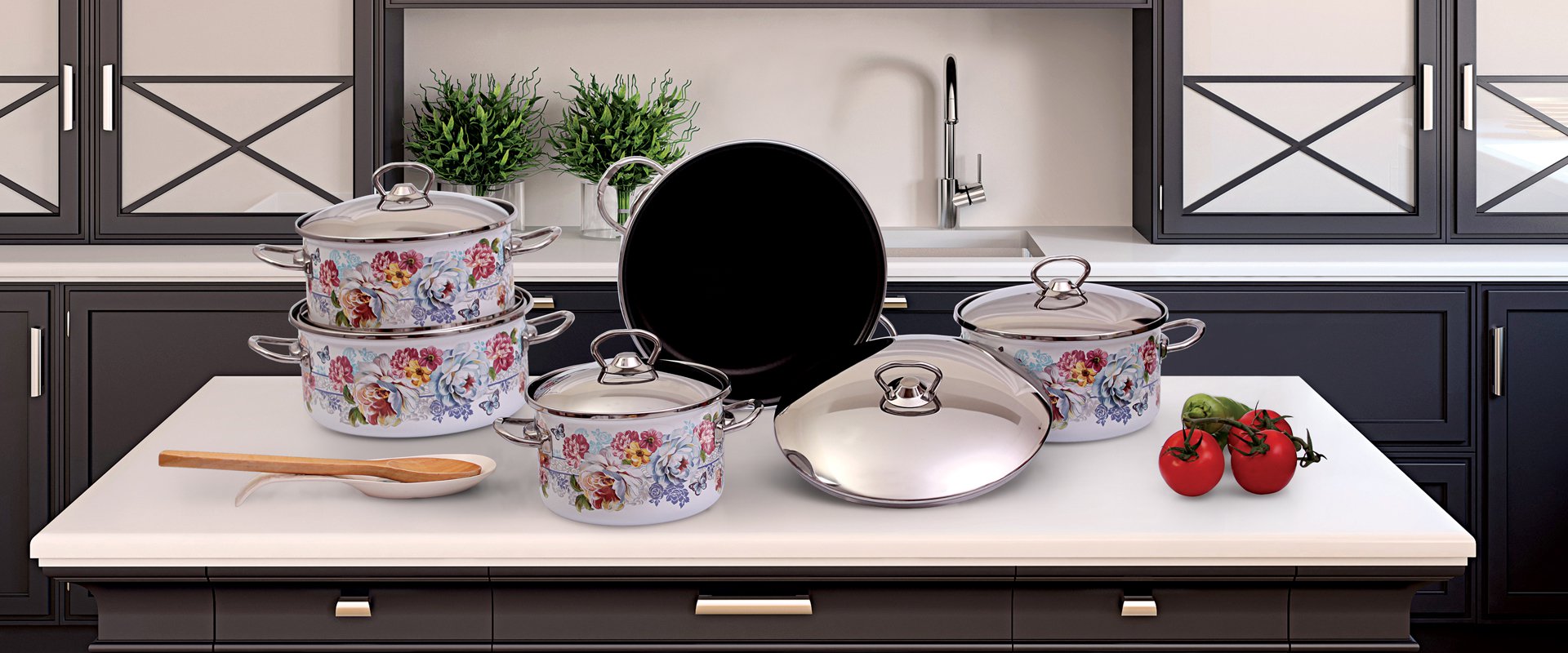 10 PCS ENAMEL NON-STICK İDEAL STRAIGHT SET