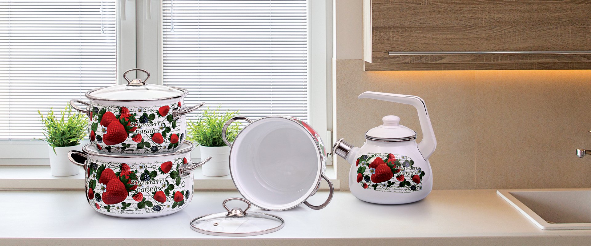 10 PCS LUX ENAMEL BELLY SET