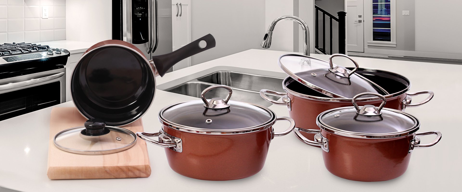 8 PCS LUX ENAMEL V MODEL SET
