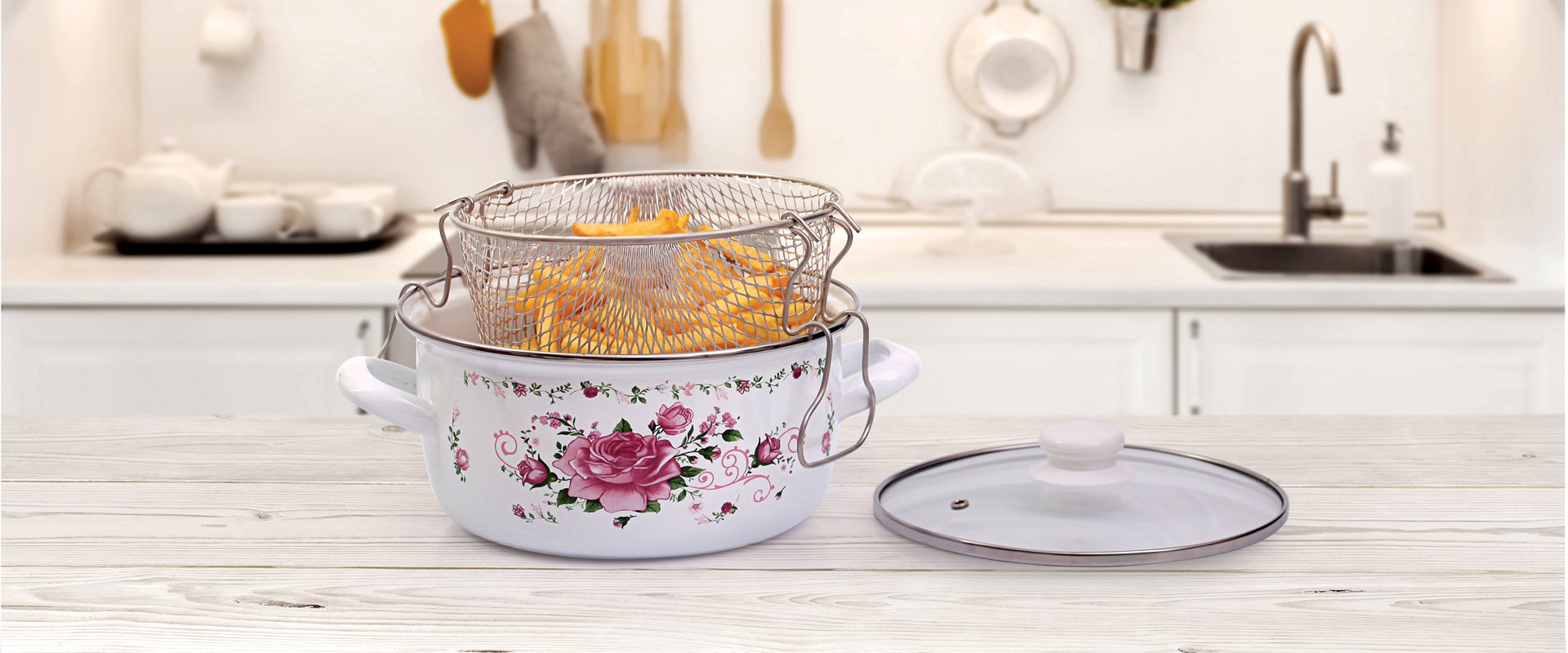 ENAMEL FRAYING CASSEROLES